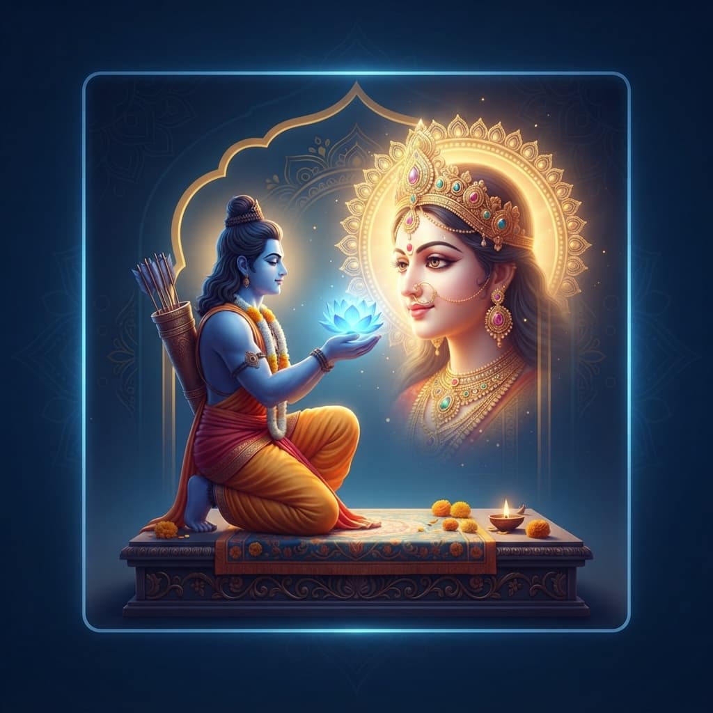 Goddess Durga; Lord Rama as the first to perform the autumn worship