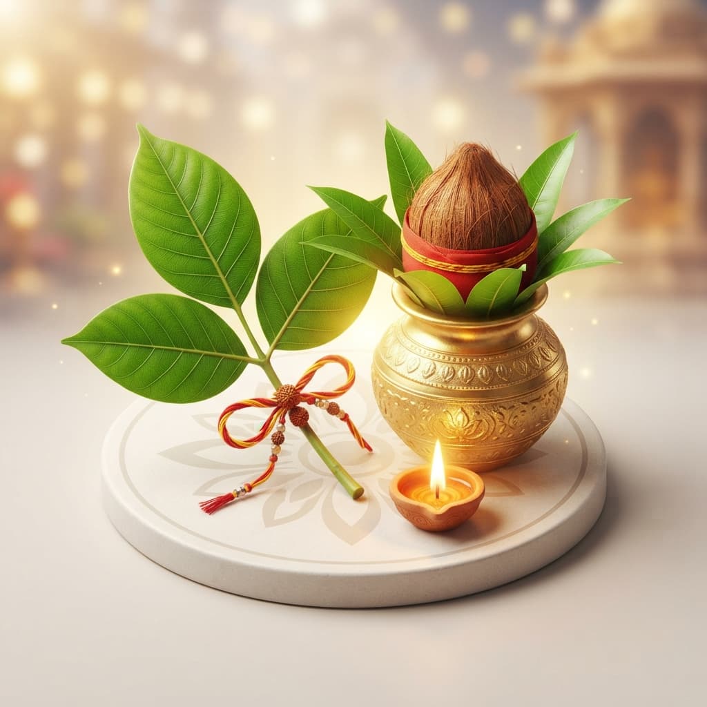 Goddess Durga, invited through the bilva tree