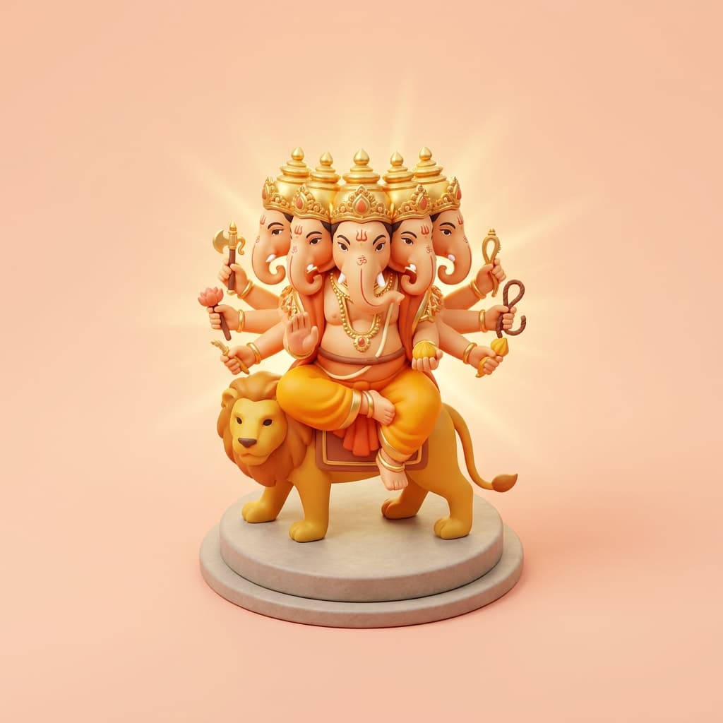Lord Ganesha (as Heramba)