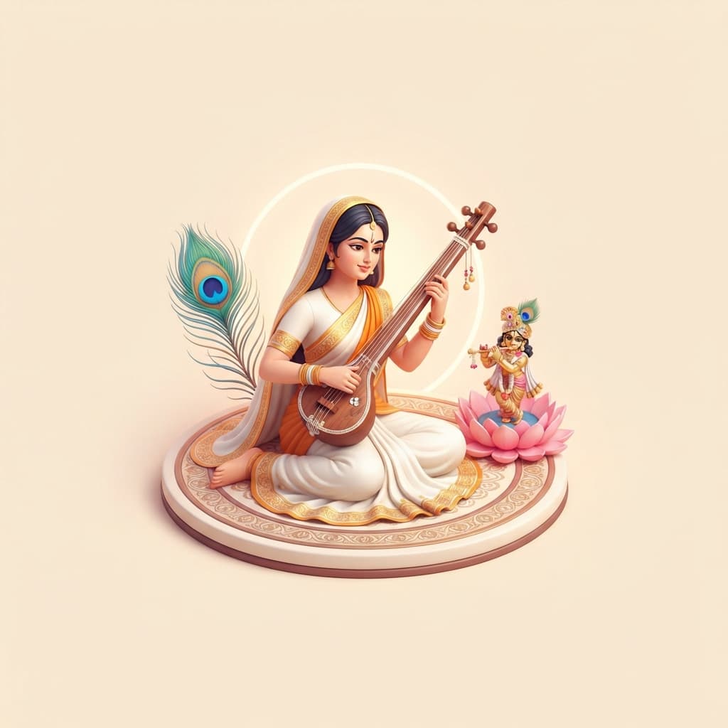 Meerabai; Lord Krishna as Giridhar Gopal