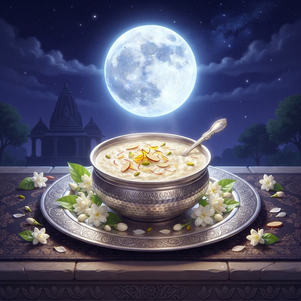 Chandra (the Moon); Goddess Lakshmi; Lord Krishna (Raas Leela)