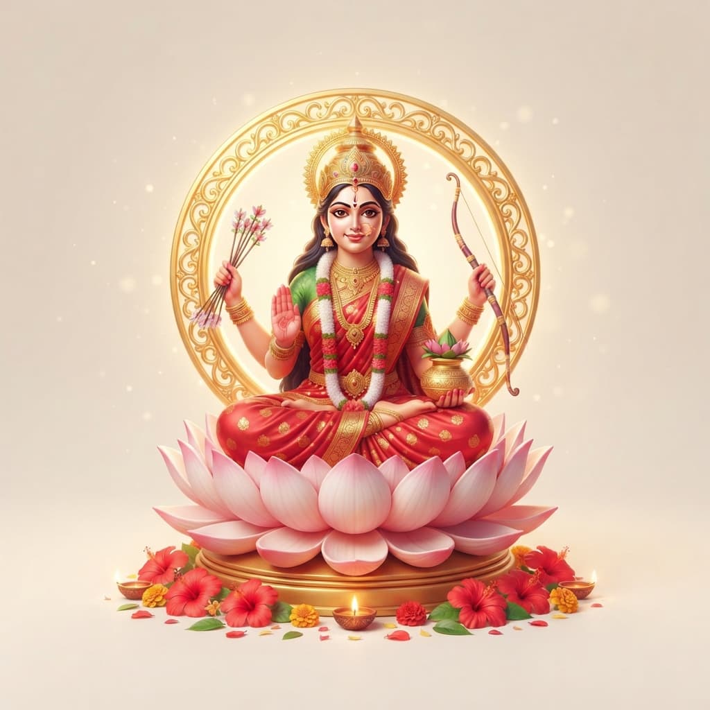 Goddess Lalita Tripura Sundari; Skandamata (fifth Navadurga)